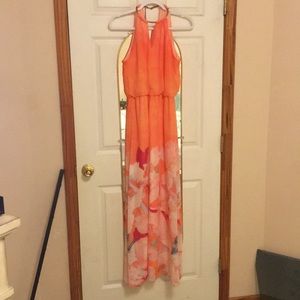 Bisou Bisou Coral Maxi Dress
